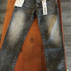 Slim Fit Washed Black Men's Jeans - Size 32